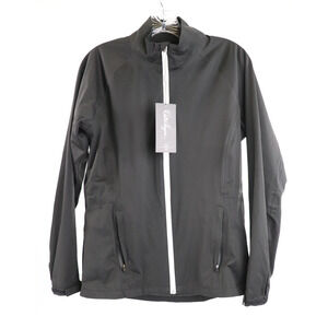 New Walter Hagen Golf Jacket Women's M Black P11 Rain Waterproof Windbreaker